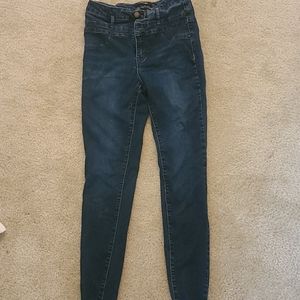 High rise skinny jeans